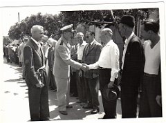BOU SFER 06 JUILLET 1958 POSE DE LA PREMIERE PIERRE DU MONUMENT AUX MORTS 011